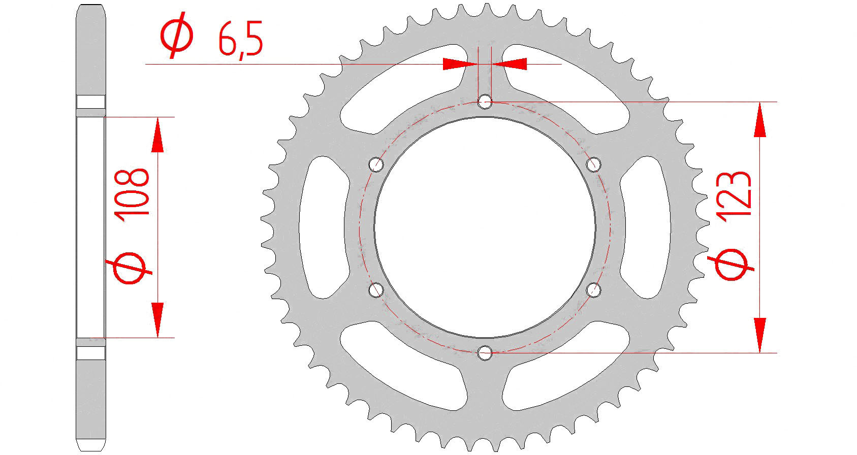 Kit Trasmissione Acciaio Derbi Gpr Nude Mx Racing Afam