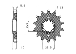 Kit trasmissione BETA Jonathan 125 99-04