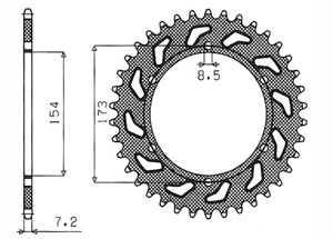 Kit trasmissione APRILIA RST1000 Futura 01-04