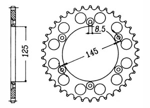 Kit trasmissione CAGIVA N 125 90-92