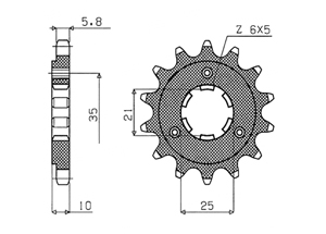 Kit trasmissione CAGIVA W16 600 95-