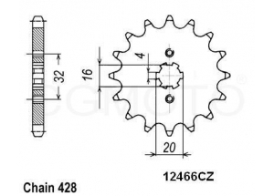 Pignone Yamaha Yzf 125 R 08-