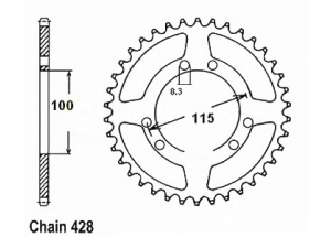 Corona Beta 50 Rr 99 Passo 428