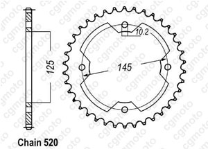 Corona Atv Yfz450 04-