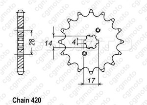 Kit trasmissione Aprilia 50 Rs Gp 06 08