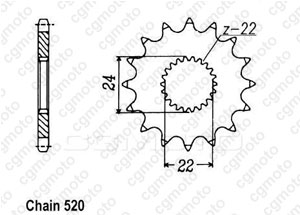 Kit trasmissione Aprilia 125 Tuareg Wind