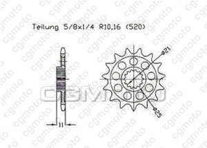 Kit trasmissione Aprilia 450/550 Sxv