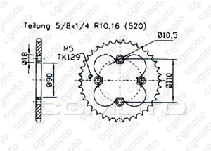 Kit trasmissione Axr 300 Sp / Adly 300