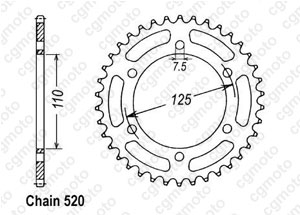 Kit trasmissione Cagiva 125 Freccia C9/10