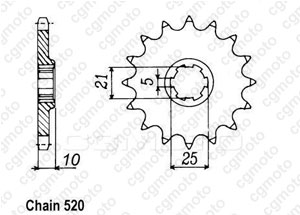 Kit trasmissione Cagiva 350 W12