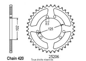 Kit trasmissione Derbi Senda 50 R DRD X-TREME