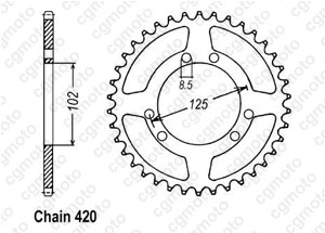 Kit trasmissione Derbi Senda 50 Sm Drd