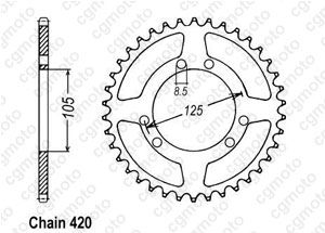 Kit trasmissione Gilera 50 Rcr Enduro