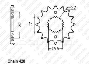 Kit trasmissione Honda Cr 85 R Grandes Roues