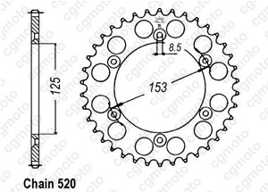 Kit trasmissione Honda Cr 125 Rf