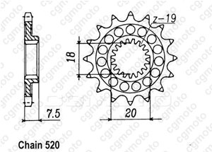 Kit trasmissione Honda Cr 125 R