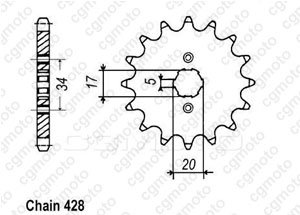 Kit trasmissione Honda Xr 125 L