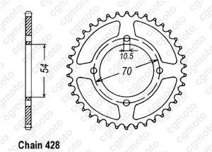 Kit trasmissione Honda Cbr 125 R