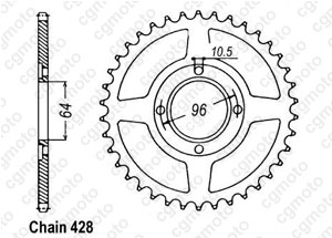 Kit trasmissione Honda Cg 125 E