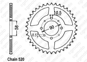 Kit trasmissione Honda Vt 125 Shadow