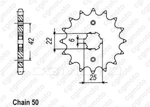 Kit trasmissione Honda Cb 250 Twin/N