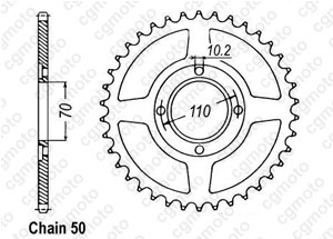 Kit trasmissione Honda Cb 250 Twin/N