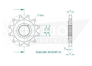 Kit trasmissione Honda Cr-f 250 R Cross