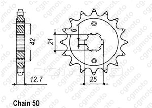 Kit trasmissione Honda Cb 500 F