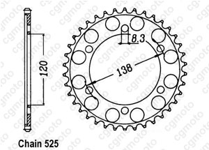 Kit trasmissione Honda Rc 45 Rvf 750