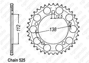 Kit trasmissione Honda Vt 750 C Shadow