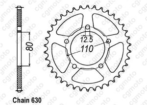 Kit trasmissione Honda Cbx 1000 Z