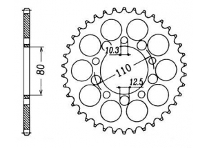 Kit trasmissione Honda Vf 1000 F/F2