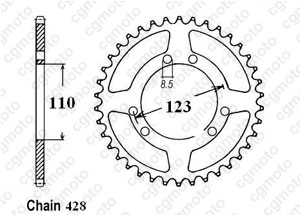 Kit trasmissione Hrd Sonic 50 Sm/Enduro