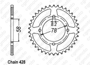 Kit trasmissione Hyosung 125 Gf/Cruise Ii