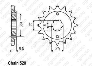 Kit trasmissione Kymko 150 Mxer