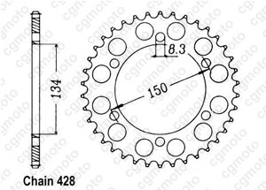 Kit trasmissione Kawasaki Kmx 125