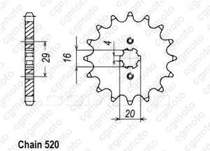 Kit trasmissione Kawasaki Kdx 175