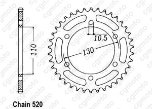 Kit trasmissione Kawasaki El 250 Chopper