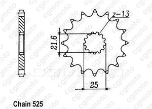 Kit trasmissione Kawasaki Zx-7r 750