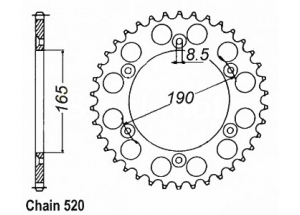 Kit trasmissione Ktm Mx 125