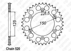 Kit trasmissione Ktm Mx 125