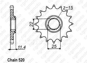 Kit trasmissione Ktm 620 Egs-e