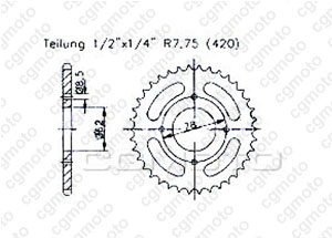 Kit trasmissione Suzuki Lt-a 50