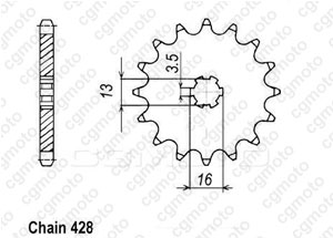 Kit trasmissione Suzuki Ds 80