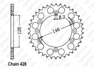 Kit trasmissione Suzuki Ts 125 X