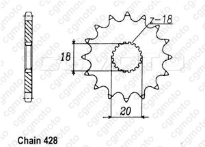 Kit trasmissione Suzuki Dr 125 S