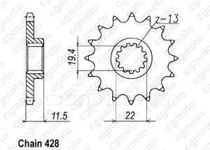 Kit trasmissione Suzuki Dr 125 S/Se