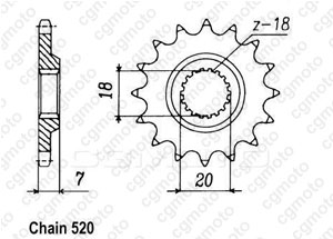 Kit trasmissione Suzuki Rm 125