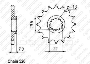 Kit trasmissione Suzuki Dr 250