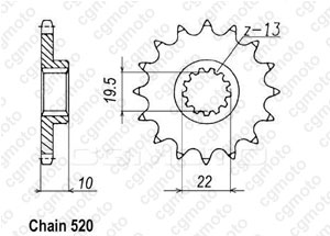 Kit trasmissione Suzuki Ts 250 Er